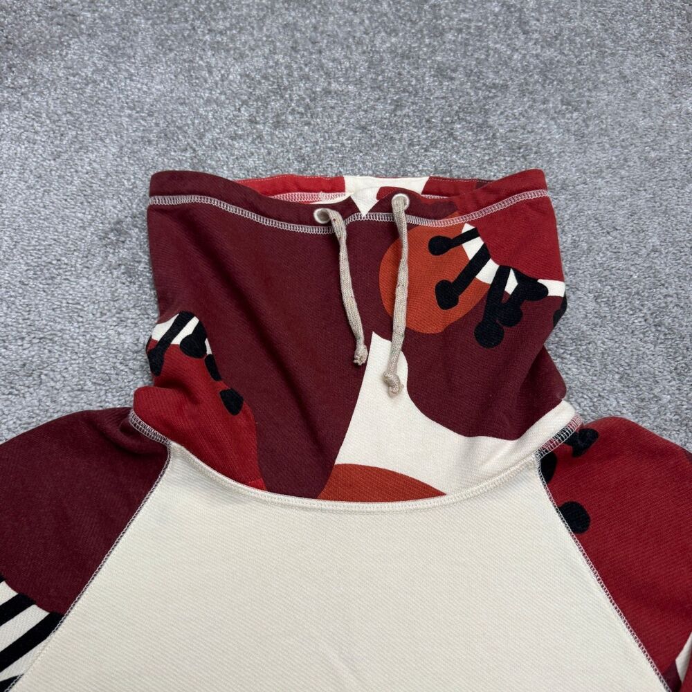 Burton Lima Tunic Funnel Neck Pullover Sweatshirt Womens Small Beige Red Floral - Picture 14 of 15